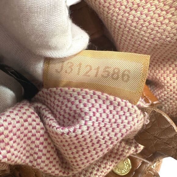 Vintage Dooney & Bourke Brown Pebbled Leather Satchel Crossbody - 9.5”x8”x3.5” - Picture 6 of 16